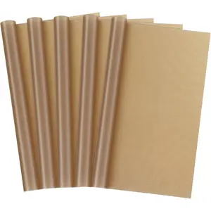 Teflon Sheet 5 Pack Heat Transfer Press Cover Paper Heat Resistant Transfer Protector for Cricut Iron HTV Vinyl, Sublimation, Baking & Craft