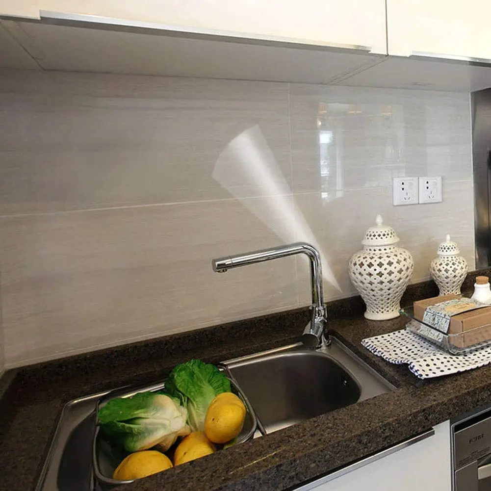 Clear Contact Paper for Kitchen – Waterproof Oil-Proof Self-Adhesive Vinyl Film, Heat-Resistant Transparent Cover for Cabinets, Walls & Counters, Removable Protective Wallpaper 11.8"x118"