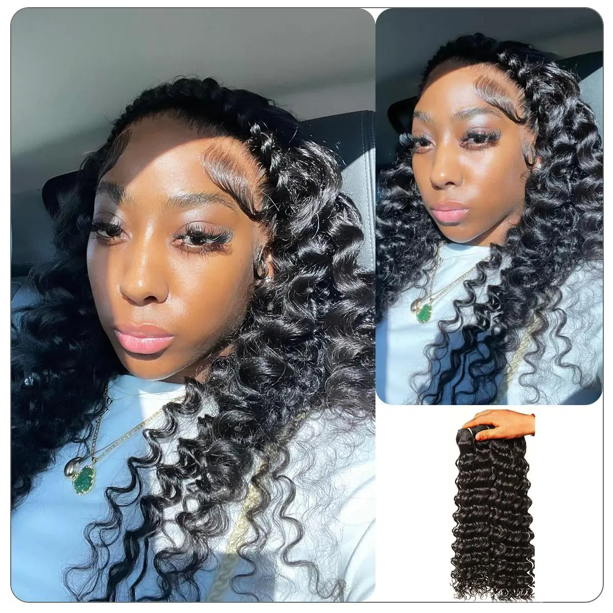 [10 MINS ONLY] Deep wave18-20-22 Flash Clearance 100% real human hair
