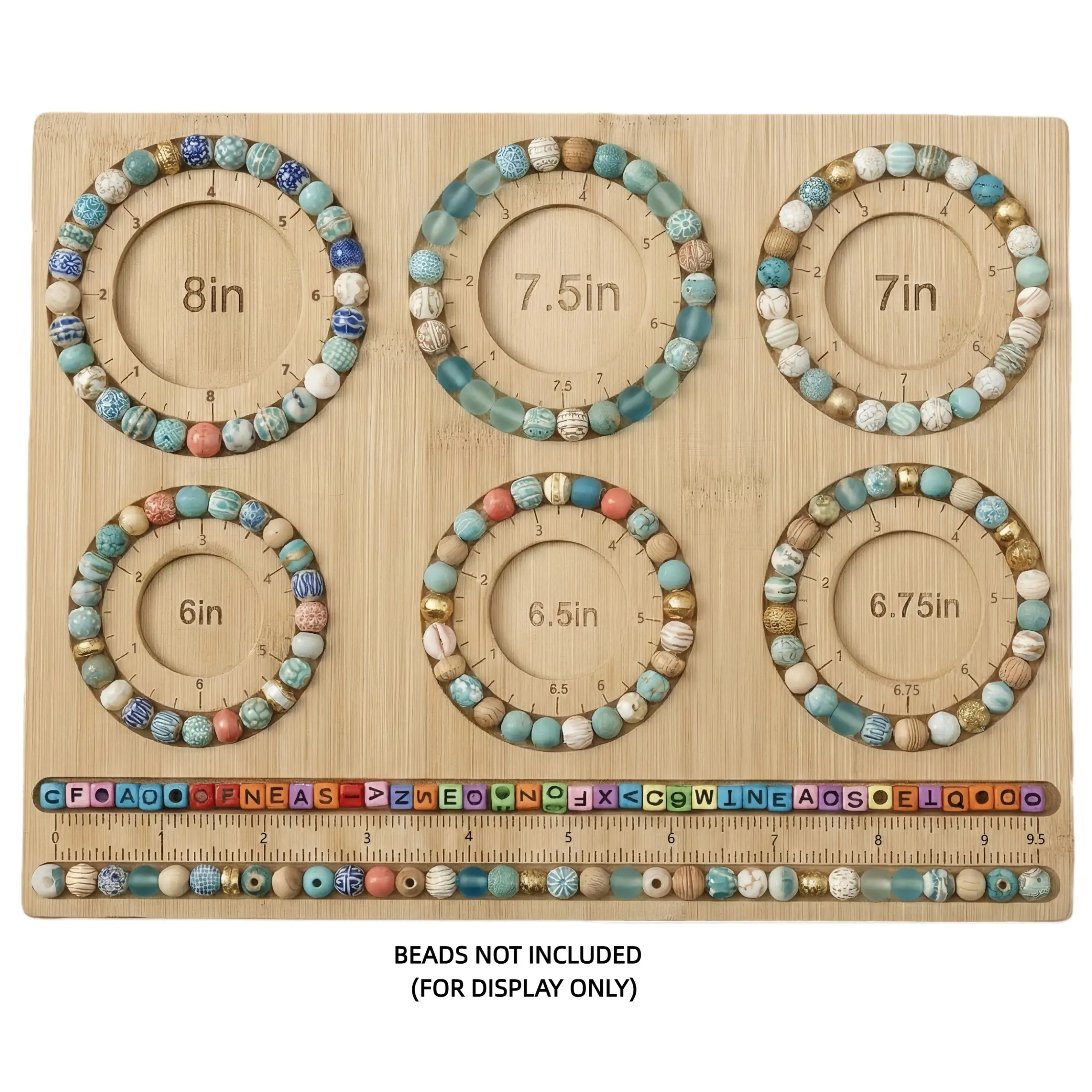 Jewelry Bead Board Tray Made of Wood, Suitable for Designing Bracelets And Necklaces (Inch Board), DIY Beading Accessories, Bead Boards for Jewelry Making, Jewelry Making Supplies