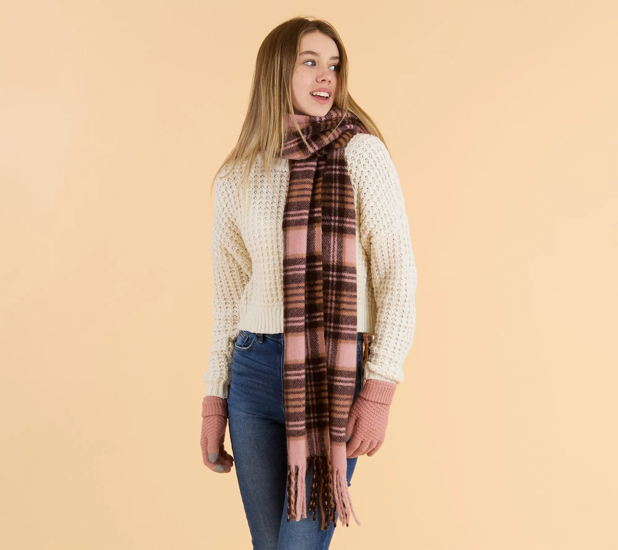 Hadley Wren Autumn Plaid Scarf