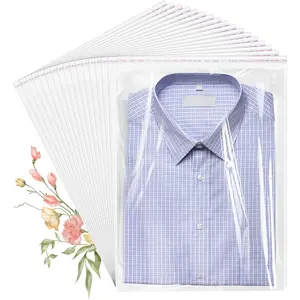 Cellophane Bags, 100 count Resealable Clear Poly Bags for Clothes, Party Favors, Artwork & Decorative Wrappers(12x15)