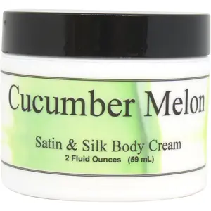 Cucumber Melon Satin and Silk Cream,  Body Cream, Body Lotion