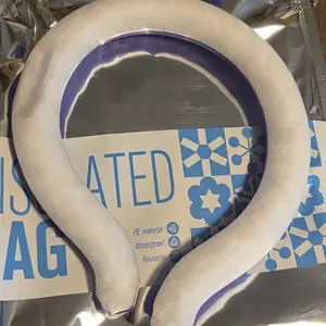 Neck Cooling Tube with Insulated Bag, Reusable Ice Ring Cooler Wearable Body Cooling Products, Neck Coolers for Hot Weather Ice Ring Cooler for Outdoor-Indoor Work #Summervibes