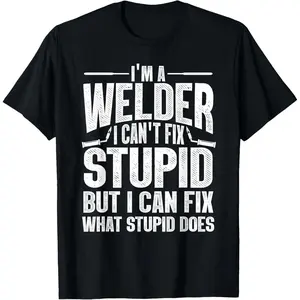 Cool Welding Art For Men Women Welder Iron Worker Pipeliner T-Shirt