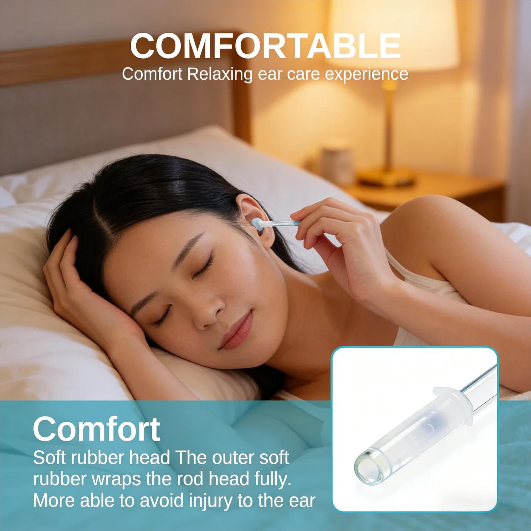 Painless Ear Wax Removal Kit – Soft Silicone Ear Cleaner Sticks for Adults, Easy-Clean Earwax Fixing Tool, Gentle Ear Pick Remover for Daily Ear Hygiene