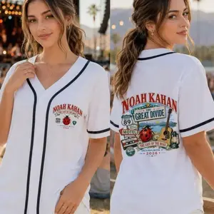Noah Kahan Baseball Jersey, The Divide Tour Concert Shirt, Country Music Fan Gift KWG 4KP