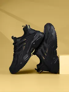 Men's Fashionable Patchwork Lace Up Sneakers, Casual Comfortable Sports Outdoor Shoes, Trendy All-match Sneakers for Daily Wear, Casual Running Footwear, Sporty Running Shoes, Closed