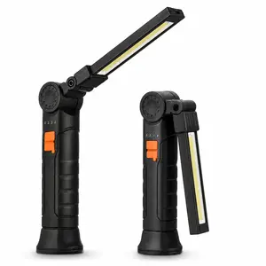 Rechargeable LED Work Light, Magnetic Base Flashlight Rechargeable with 5 Modes & 360° Rotation, Bright Grill Light for Outdoor BBQ, Garage, Camping, and Men's Gifts
