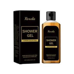 Roxelis Men's Perfume Shower Gel Gentle Cleansing Body Skin Moisturizing Oil Control Hydrating Nourishing Fresh Fragrance with Aloe Vera & Lemon Oil  crema para hombres revivalspray add volume herbal infused 🌿 beard boyfriend husband