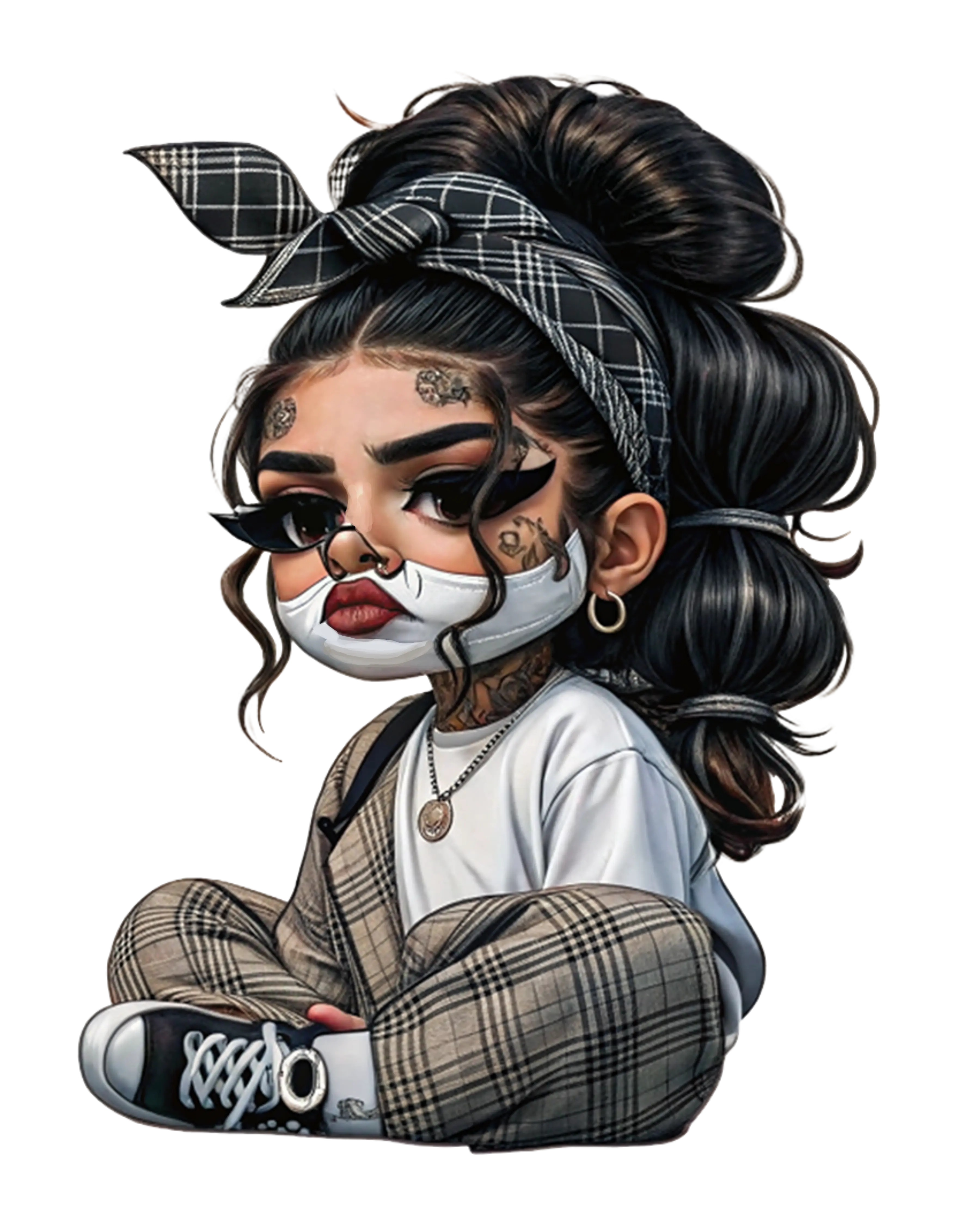 Chicano Style Gangsheet DTF Heat Transfers - Custom DIY Handicraft Supplies for Crafts, Projects