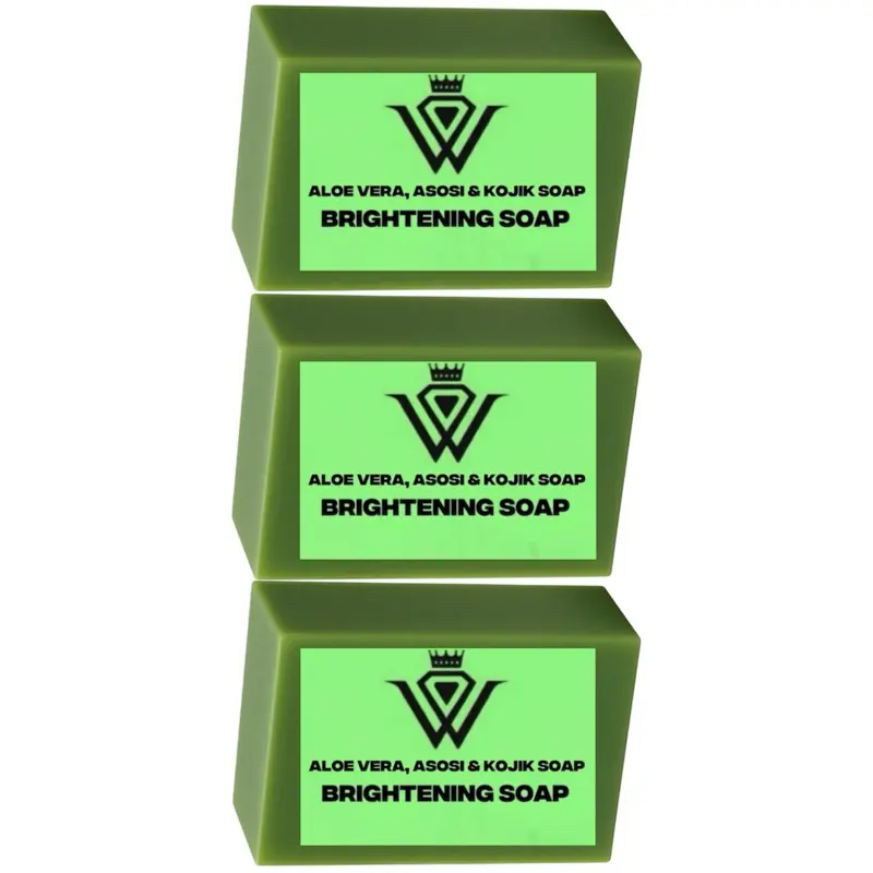 ASOSI/ Aloe Vera SOAP 3pcs SKIN CARE Facial Cleanser Facial Cleansing Daily Facial Wash