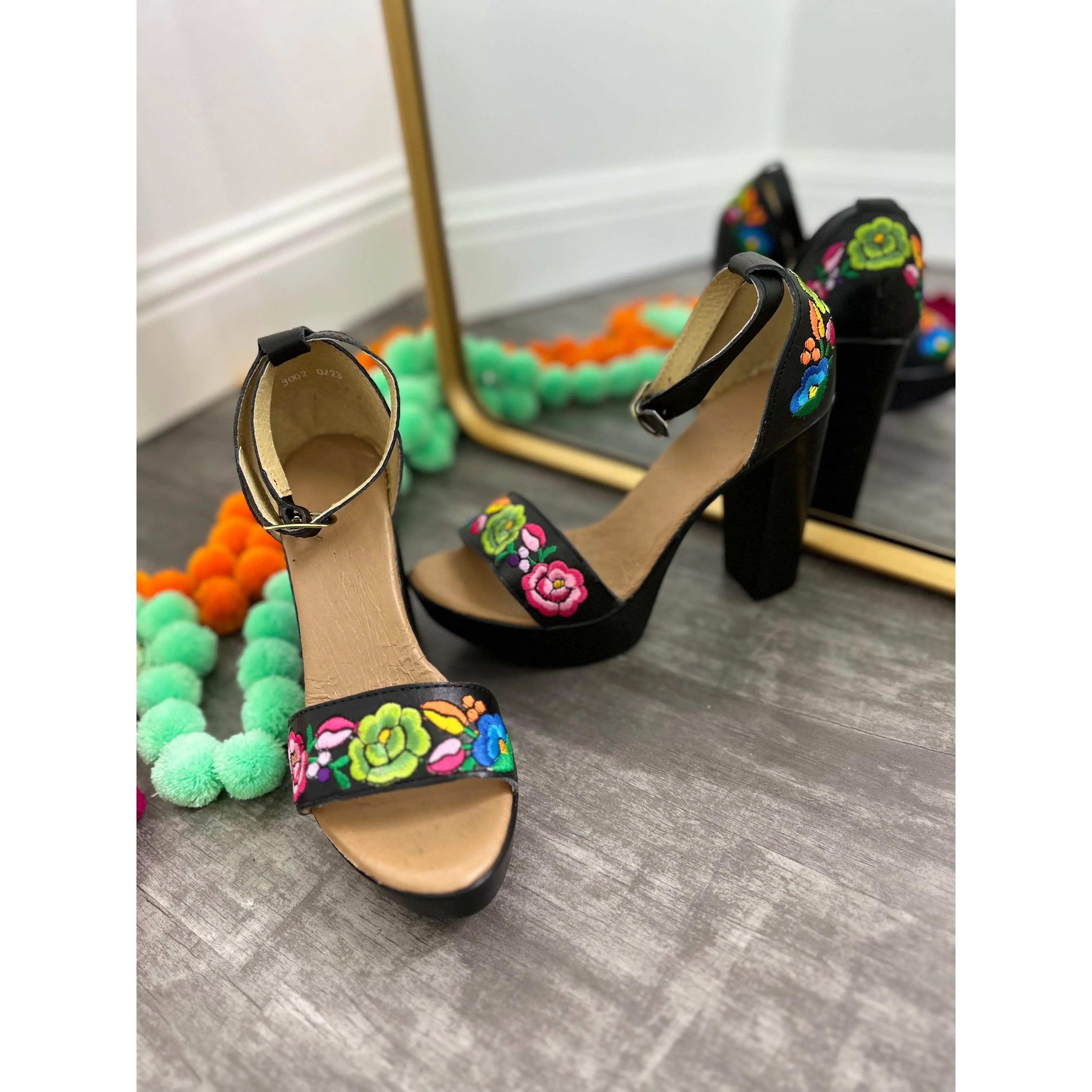 Hortencia Heels Black