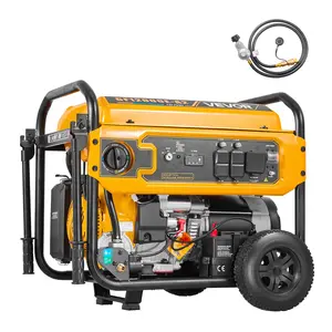 fathersdaygift VEVOR Portable Generator, Gasoline 13500W Peak Watt, LPG 12000W Peak Watt Natural Gas 11000W Peak Watt Tri-Fuel Generator, Home Backup Generators with Electric Start, Gas, LPG Natural Gas Powered