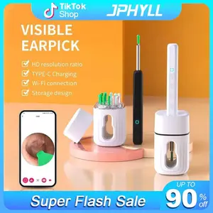 Sale-Rechargeable Earwax Removal Tool Kit with 360 °     Camera - Waterproof, Type-C Charging, Portable Ear Cleaner Tool with 8 Attachments ,Suitable for iPhone and Android PhoneFFSummitSupply7