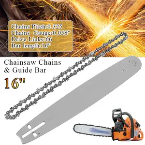 16" Replacement Chain and Guide Bar Combo for Husqvarna Chainsaw Models 36, 41, 50, 51, 55 | Direct Fit Outdoor Power Tool Part