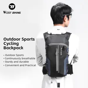 WEST BIKING Bicycle Backpack.10L Ultralight Portable Folding Bicycle Backpack, Pouch Breathable Waterproof Hiking Rucksack, Water Bag Bike Backpack, Bike Accessories, Outdoor Sports Gear