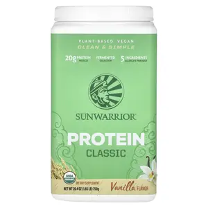 Sunwarrior Classic Protein, Vanilla, 1.65 lb (750 g)