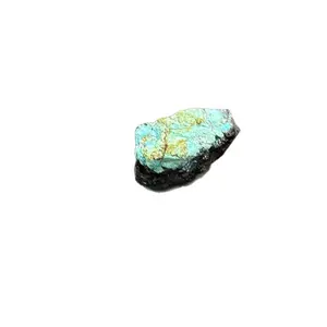 Arizona Natural Chrysocolla with Malachite and Quartz on a Crystal Quartz Vein