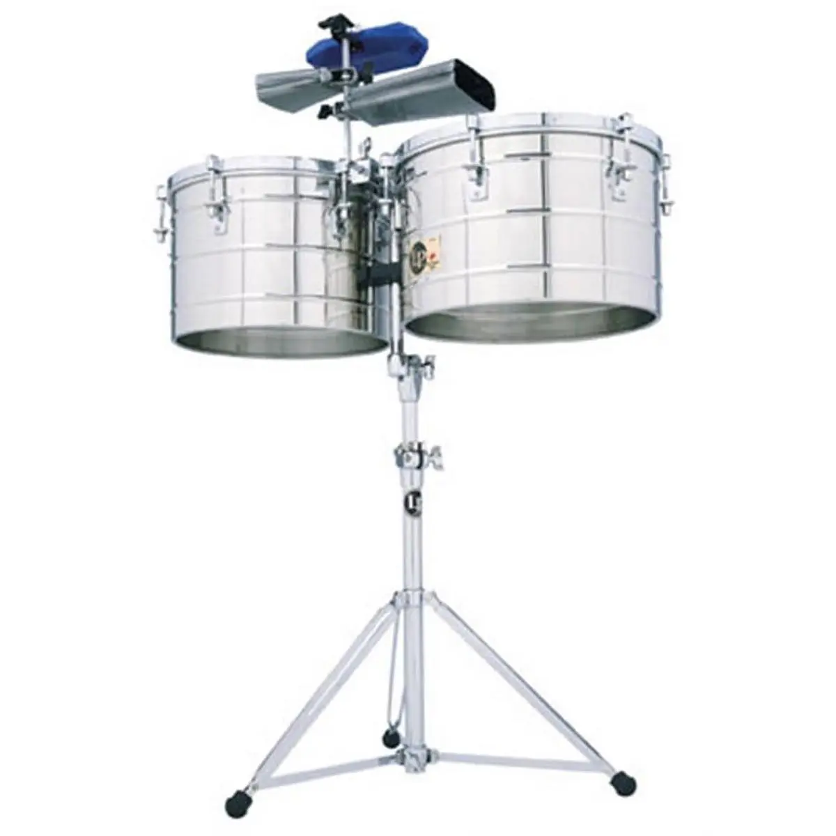 212 MAIN Latin Percussion Drum, 15-16 in Steel Shell Thund Timbales, Traditional Design, Extra Depth