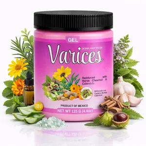 VIRAL Varices Gel 4.4oz (125g) –Natural Relief Massage Gel– 4.23 oz (120 g) – Varicosa Massage Body Oil Targeted Cooling Sensation for Legs, Knees, Arms & Shoulders – with Calendula &  Horse Extract – 100% Natural