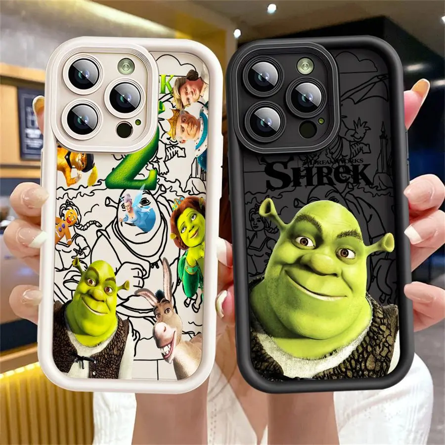 M-MoviesS Shreks-S Phone Case for Apple iPhone 17 Air 16 15 14 13 12 11 Pro Max Plus  Silicone Shockproof funda