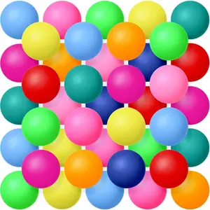 300 Pack 2.4g 40 mm Bouncy Plastic Table Tennis Balls for Party Decoration Games Arts Sports and Entertainment Activities