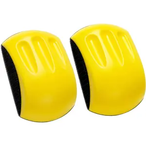 2 Pack 5 Inch  Sanding Block Hand Sanding Block Hook and Loop Sanding Block for Woodworking Furniture Restoration Automotive  Arts Crafts