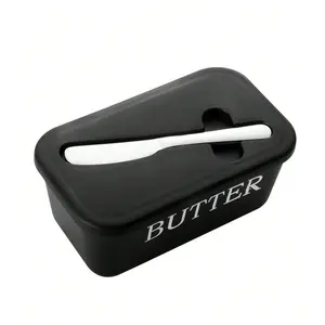 1pc Sealed Butter Cheese Storage Box with Lid and Spreader, Ideal for Home Kitchen, Baking, Parties, Outdoor Picnics and Camping, Storage Container, Food Storage Containers