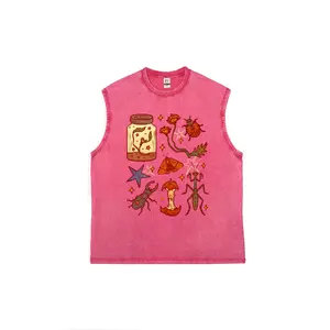 Vintage Bug Jar Graphic Men's vintage washed pure cotton vest