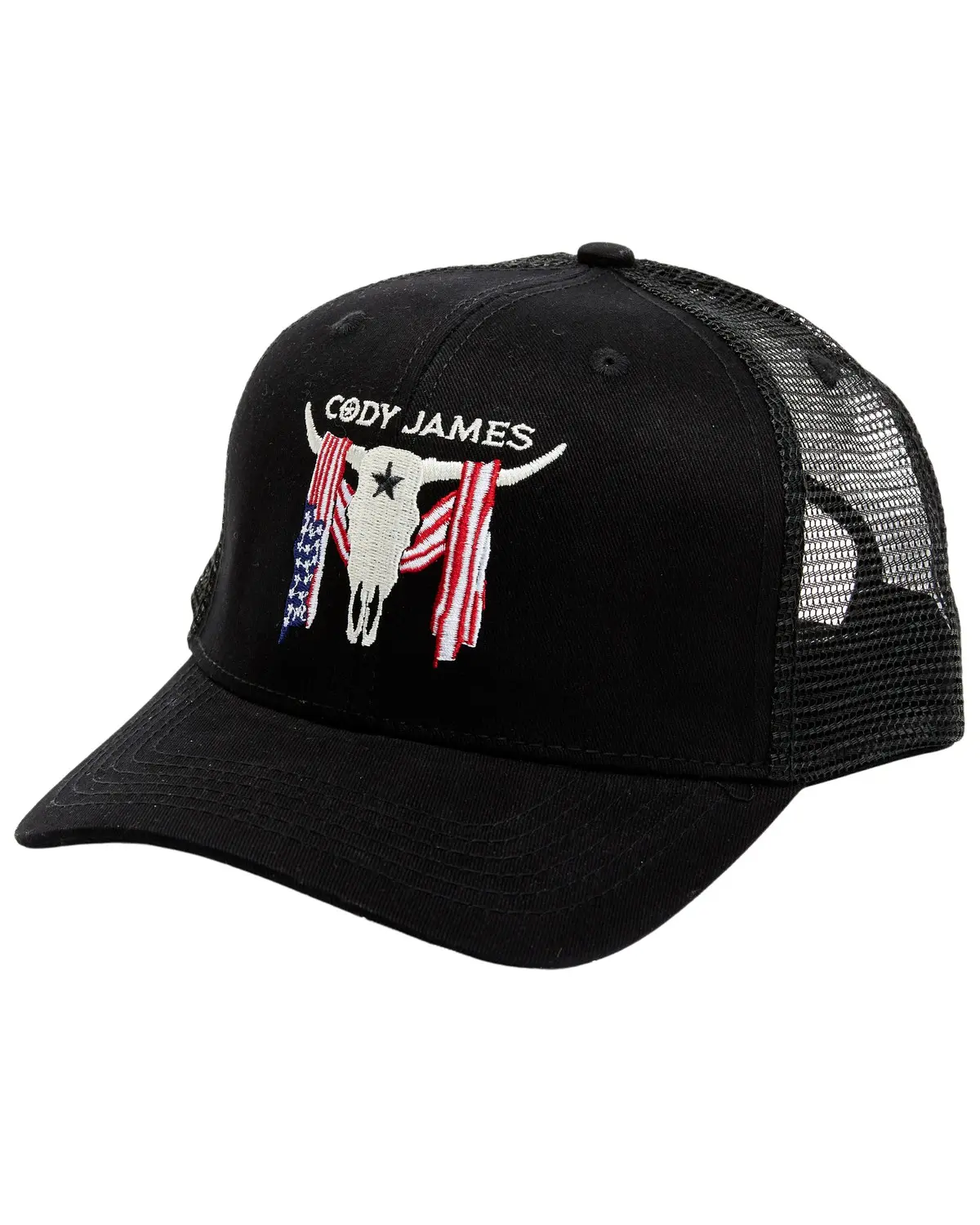 Cody James Men's Men'S Embroidered Steer Head American Flag Ball Cap - Cjafa22bc6