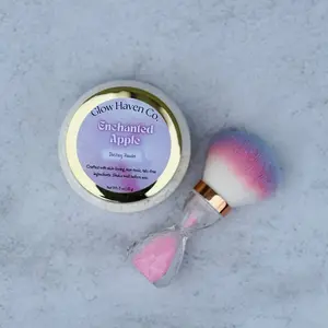 Glow Haven Co. Enchanted Apple Dusting Powder- Fresh Fruity Talc-Free Body Powder - Talc Free, Skin Loving, Non Toxic Ingredients, 3 oz Jar Daily Flawless