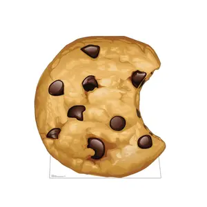 212 MAIN Lifesize Single-Sided Chocolate Chip Cookie Cardboard Cutout, 48x45 in., Advanced Graphics Crafted Home Decor, Photo Prop for Decorating