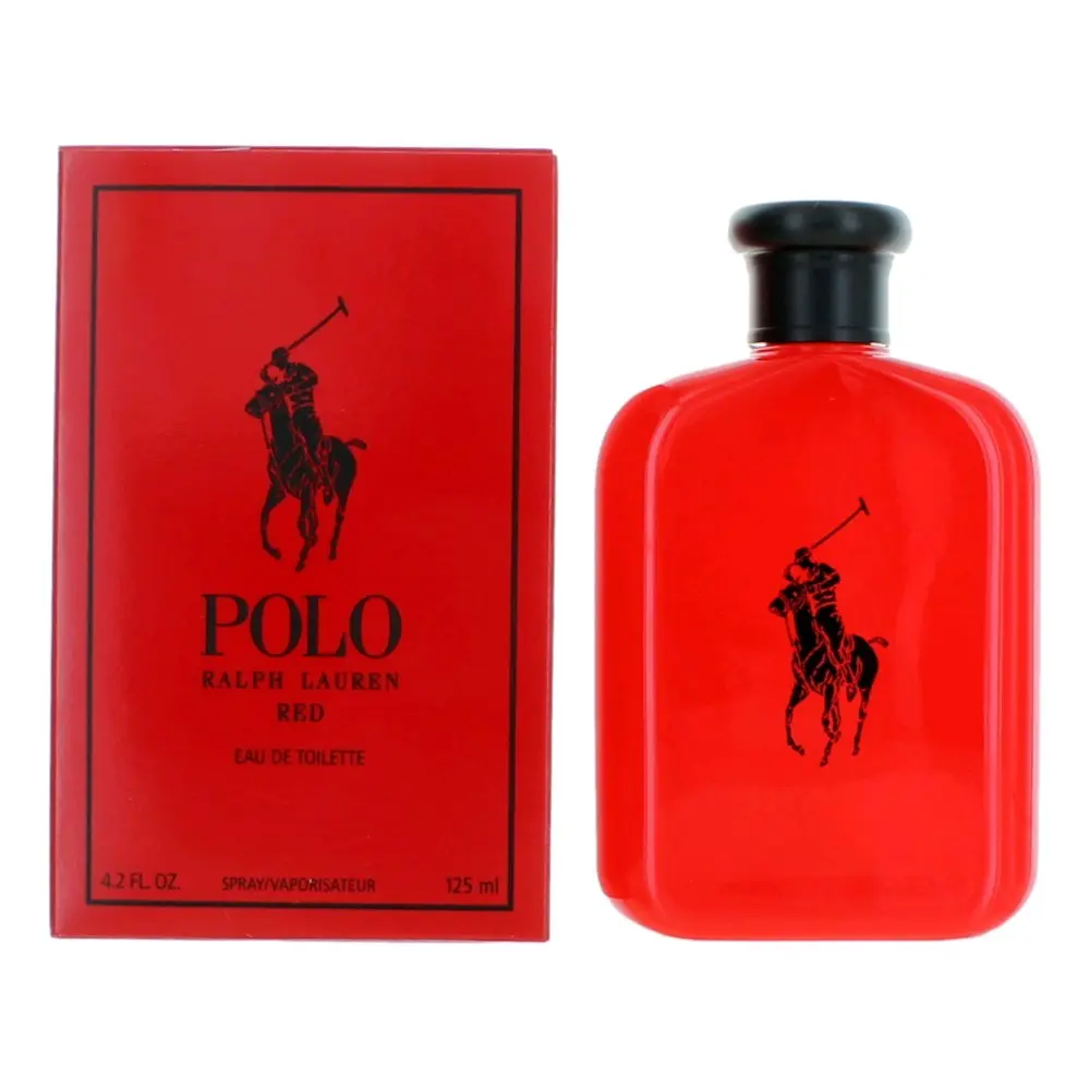 Polo Red by Ralph Lauren, 4.2 oz EDT Spray for Men Edt Perfume Bold Scent Eau De Toilette