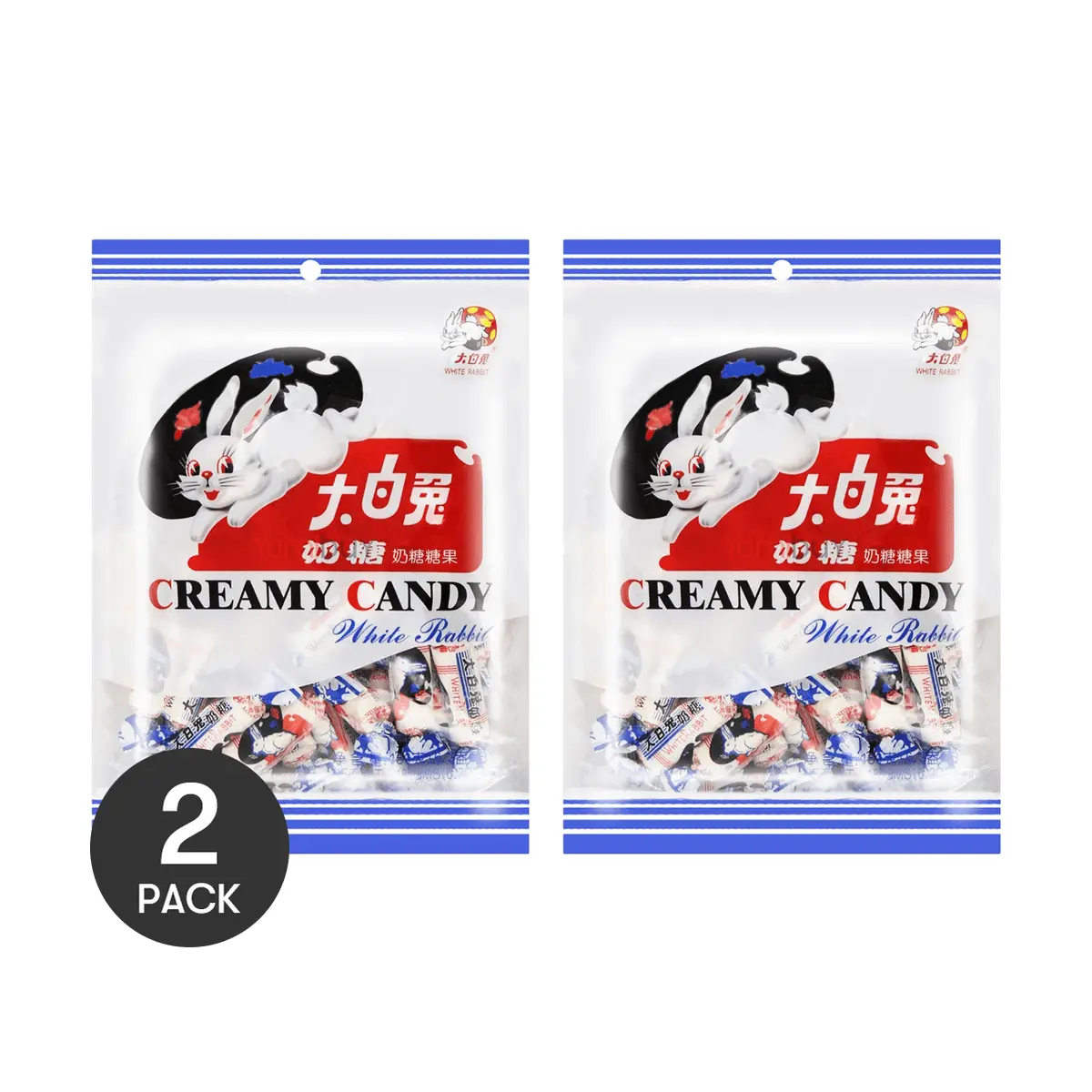 Double Rabbit Candy 2 Pack White Rabbit Candy | Classic Milk Candy | Childhood Nostalgia ...