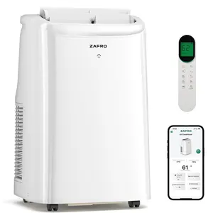 3-IN-1 Portable Air Conditioners,6000 BTU Portable AC, Portable AC with Drainage-free Cooling, 24Hrs Timer with APP/Remote/Timer/LED Display Visit the ZAFRO Store