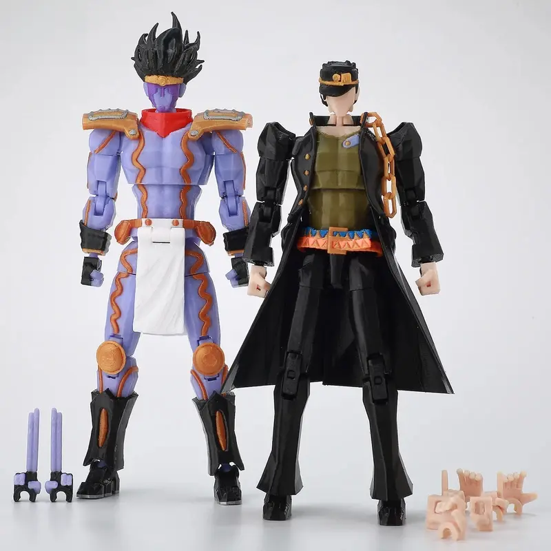 3D LUCKY13 Jotaro Star Platinum Set JoJo Bizarre Adventure T13 Titan13 Articulate Dummy13 Desk Decoration Action Figure Toy ​
