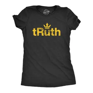 Womens tRuth T Shirt RBG Ruth Bader Ginsburg Supreme Court Graphic Novelty Tee Funny Womens T Shirts Cute Vintage Fashion Casual Ladies T-Shirt Gift Funny Political Top Women's Novelty Tees Black