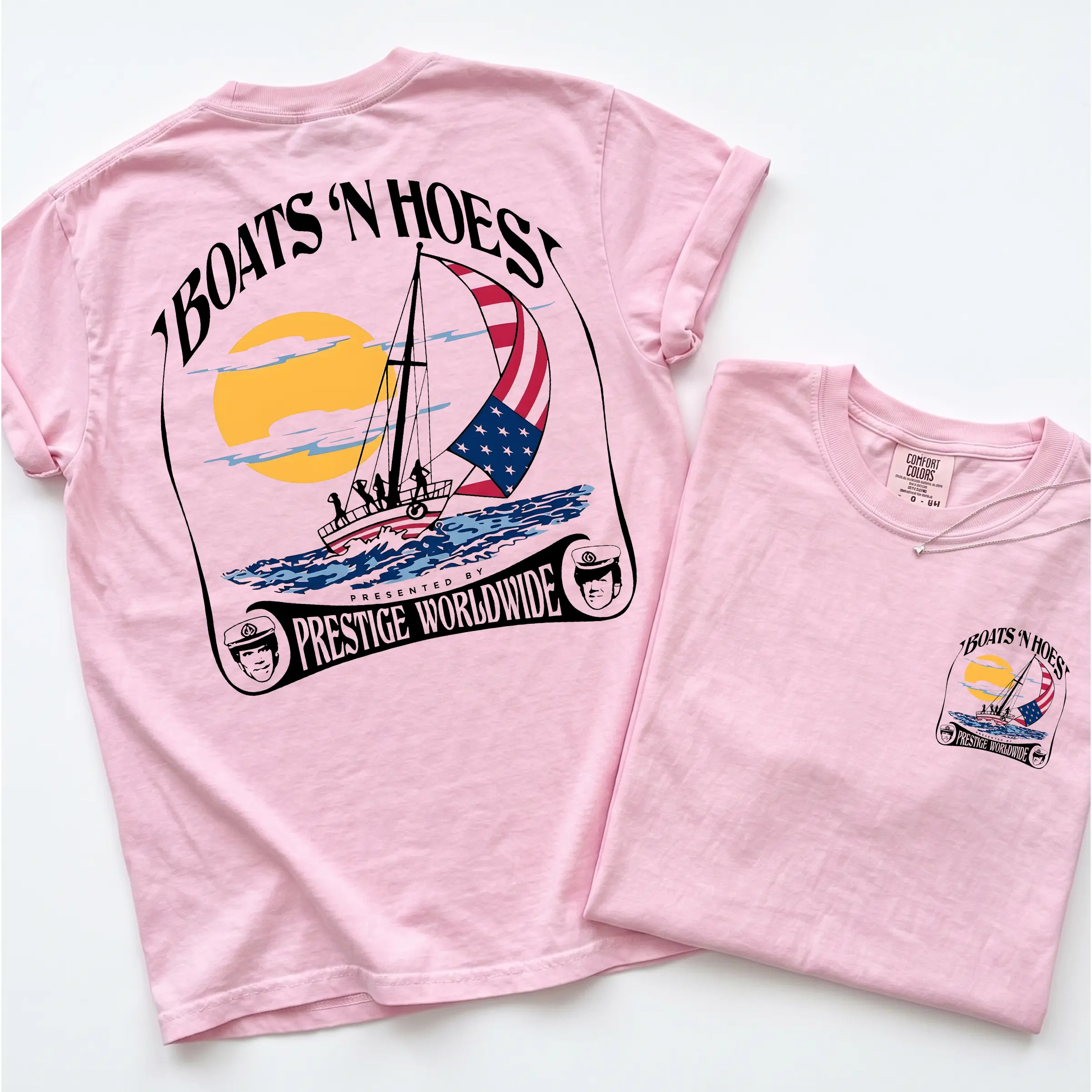 [Comfort Colors] Boats'n Hoez Summer Step Brothers Movie Tee, Vintage Retro Summer T-Shirt, Classic Shirt, Gift For Her, Funny Movie