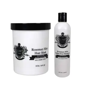 CMR Cosmetics Rosemary Mint Hair Care Kit - Sulfate-Free Shampoo & Keratin-Enriched Hair Mask for All Hair Types, Scalp Stimulating, Intense Moisture, and Natural Shine Enhancement