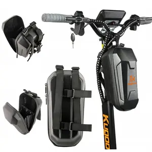 Portable Electric Scooter Bag, Quick Release Scooter Storage Bag with 2L Large Capacity, Waterproof Front Handlebar Bag for Carrying Phone, Wallet, Tools, Bike Accessories, Bicycle Bag