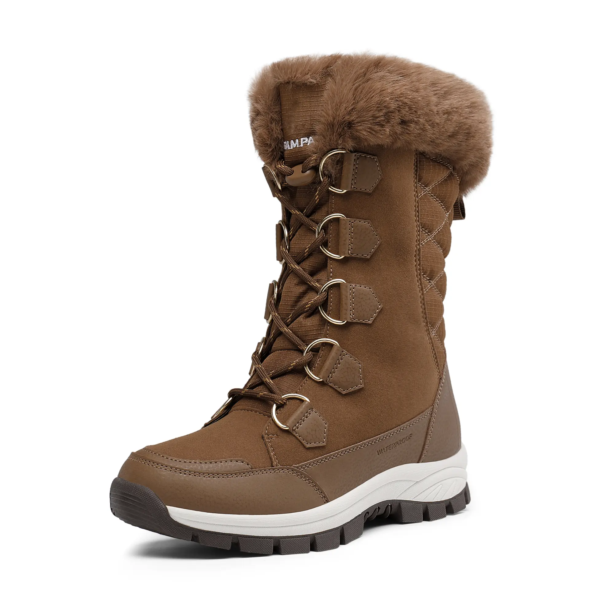 Non-Slip Mid Calf Faux Fur Snow Boots