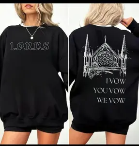 LORDS Sweatshirt, Ritual, Sinner, Sacrifice, Shantel Tessier Merch, Dark Romance Reader Hoodie, Booktok Merch, Bookish Sweater Casual Long Sleeve Crewneck Womenswear Tops