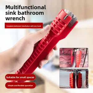 Multi-function wrench for sinks, faucet/plumbing installation tool, kitchen and bathroom repair tool set, socket wrench