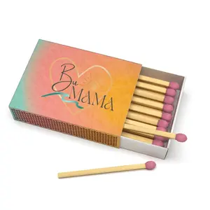 BuMama Match box with Pink Tip Matches