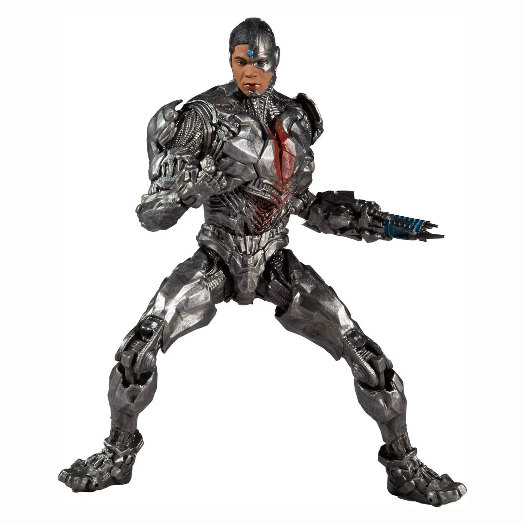 McFarlane DC Multiverse 7-in Action Figure, Justice League Victor Stone Cyborg with Mother Box Origin Theme
