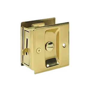 212 MAIN Deltana SDL25U3 2.5x2.75 in. Solid Brass Bright Brass Pocket Type Privacy Function Door Lock
