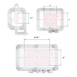 Sew Tech 3IN1-AM Magnetic embroidery Hoop Set (Round magnets) for Brother M230E M240ED NV900 SE400 SE425 SE600 SE625 SE700 SE750 PE535 PE525 PE540D PE500 PE550D Innov-is V3SE,Babylock Verve,Sofia 2,Aurora, Metal Magnetic Embroidery Machine Sash Frames