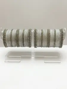 Kaya Silver Color Bangle Set (Chudiyaan)