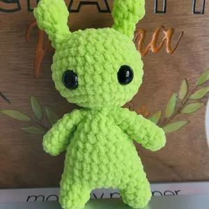 Crochet Alien Lime Green